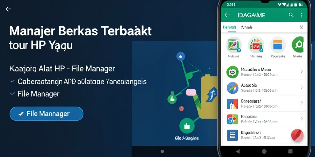 Antarmuka user-friendly IDAGAME yang memudahkan pengelolaan file.