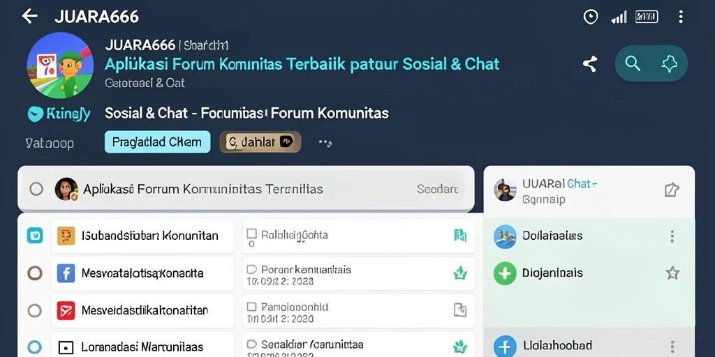 Antarmuka JUARA666 yang menarik dan mudah digunakan.