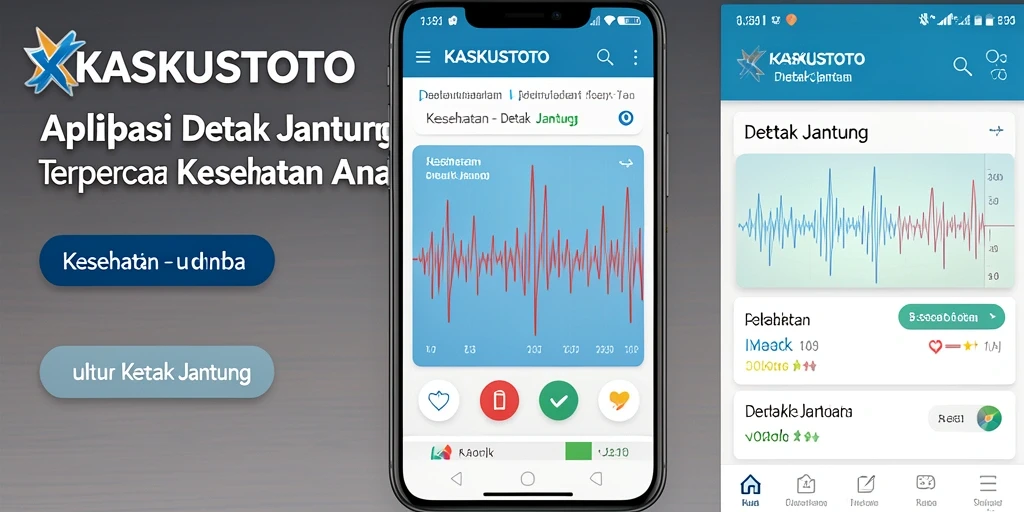 Tampilan antarmuka KASKUSTOTO yang intuitif untuk detak jantung.