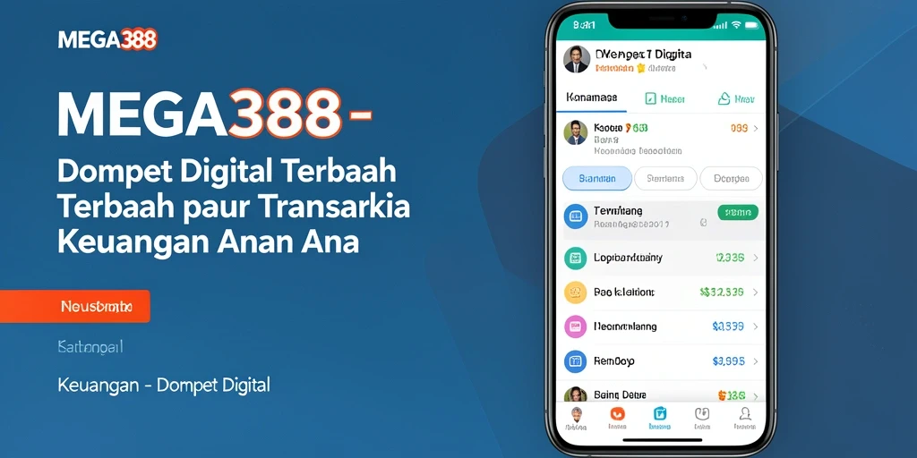 Antarmuka MEGA388 yang intuitif dan mudah digunakan untuk transaksi keuangan.
