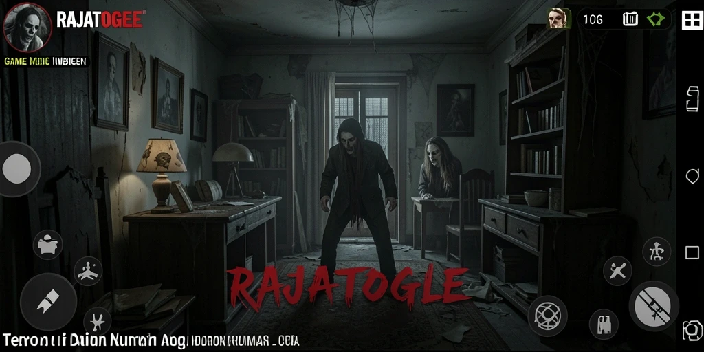 Tampilan menakutkan dari antarmuka game RAJATOGEL.